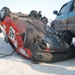 ВАЗ 2109 перевернулся